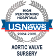 U.S. News & World Report High Performing Hospital: Aortic Valve Surgery